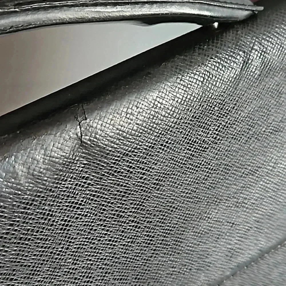 Louis Vuitton Porte Document Black Taiga Leather Briefcase - Picture 8 of 9